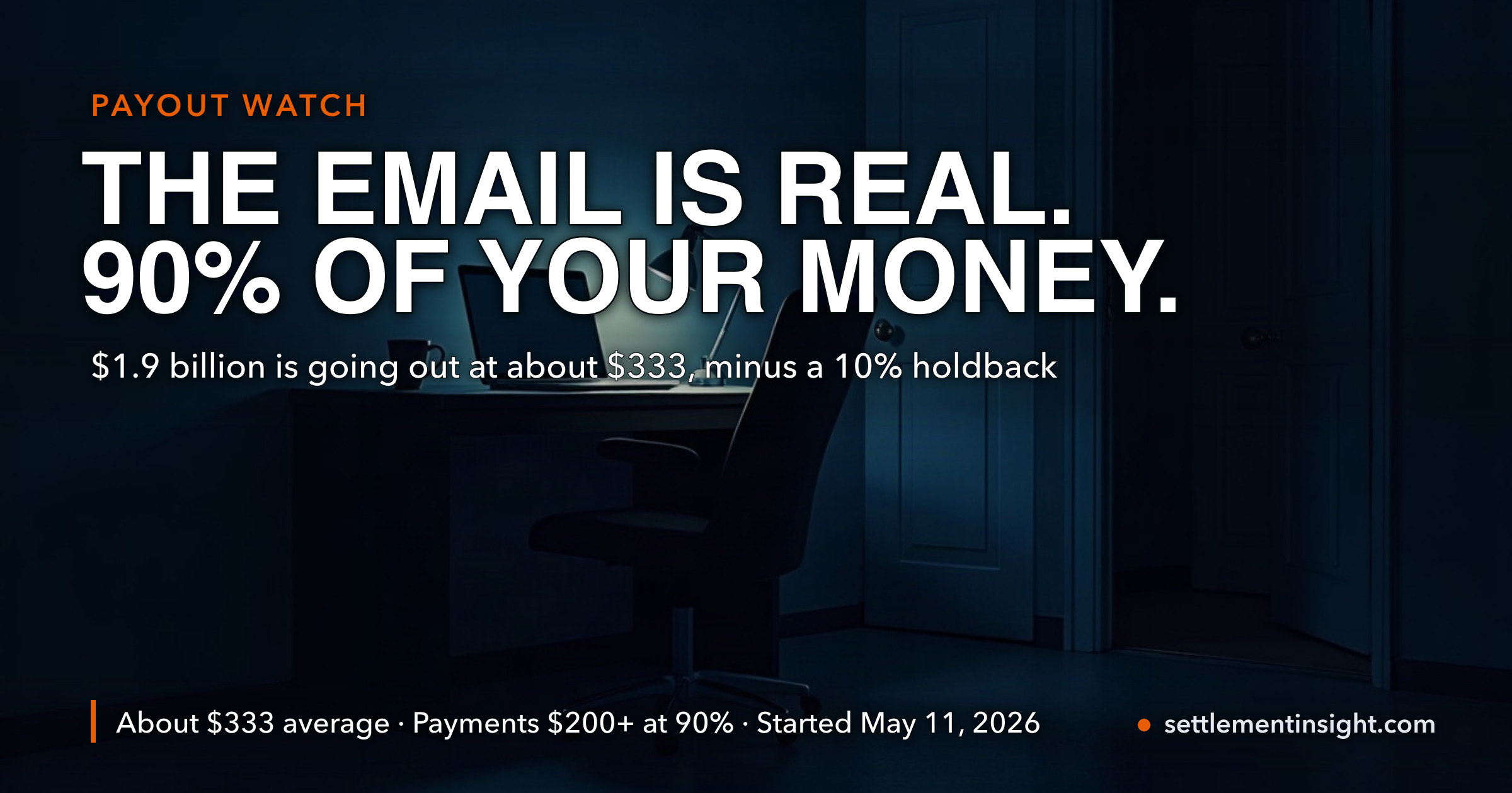 That 'distribution@BCBSsettlement.com' Email Is Real — and It Delivers Only 90% of Your Money — key figures at a glance