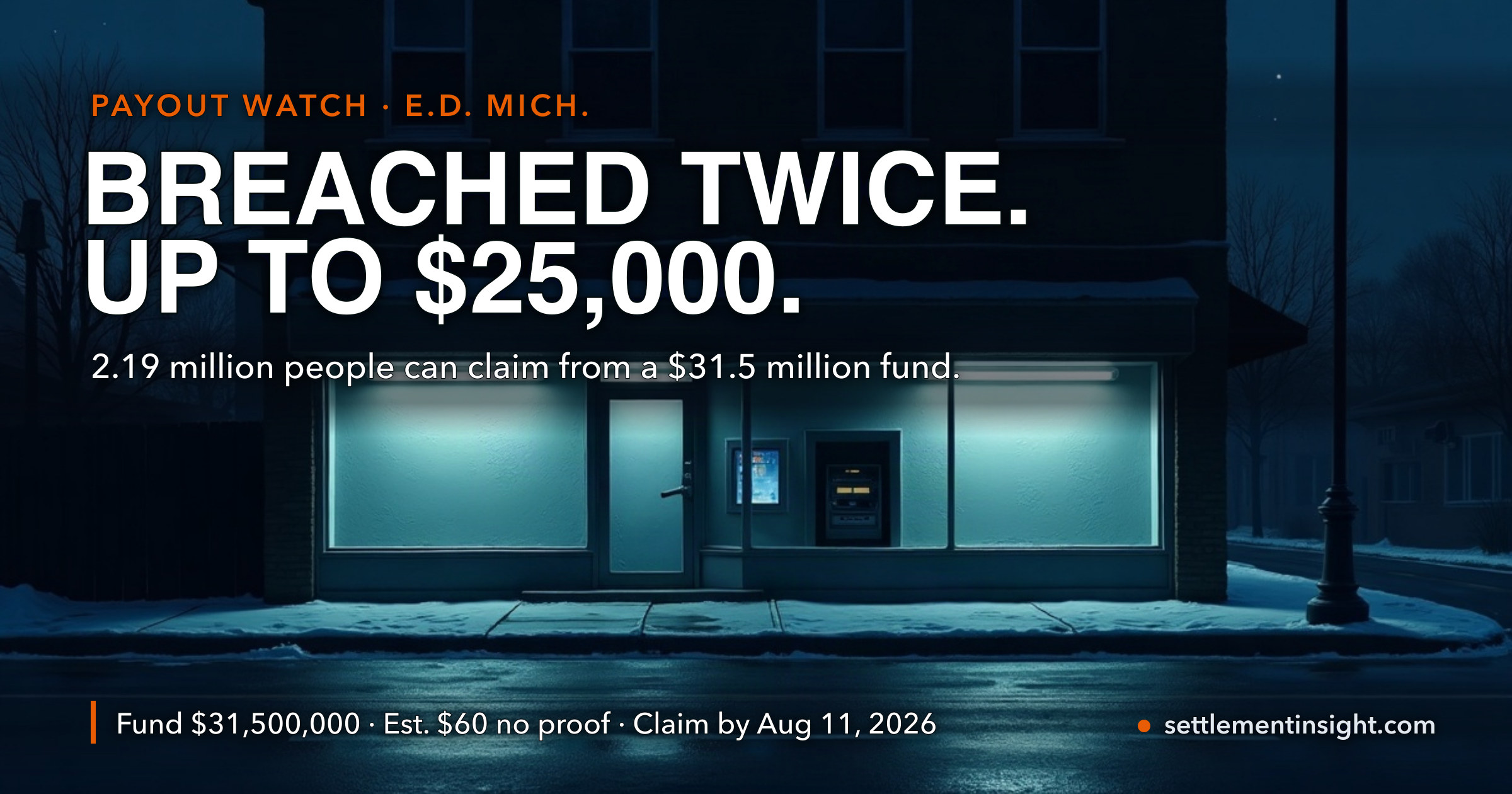 Flagstar Was Breached Twice in 11 Months. Now 2.19 Million People Can Claim Up to $25,000 From a $31.5M Fund — Until Tuesday — key figures at a glance