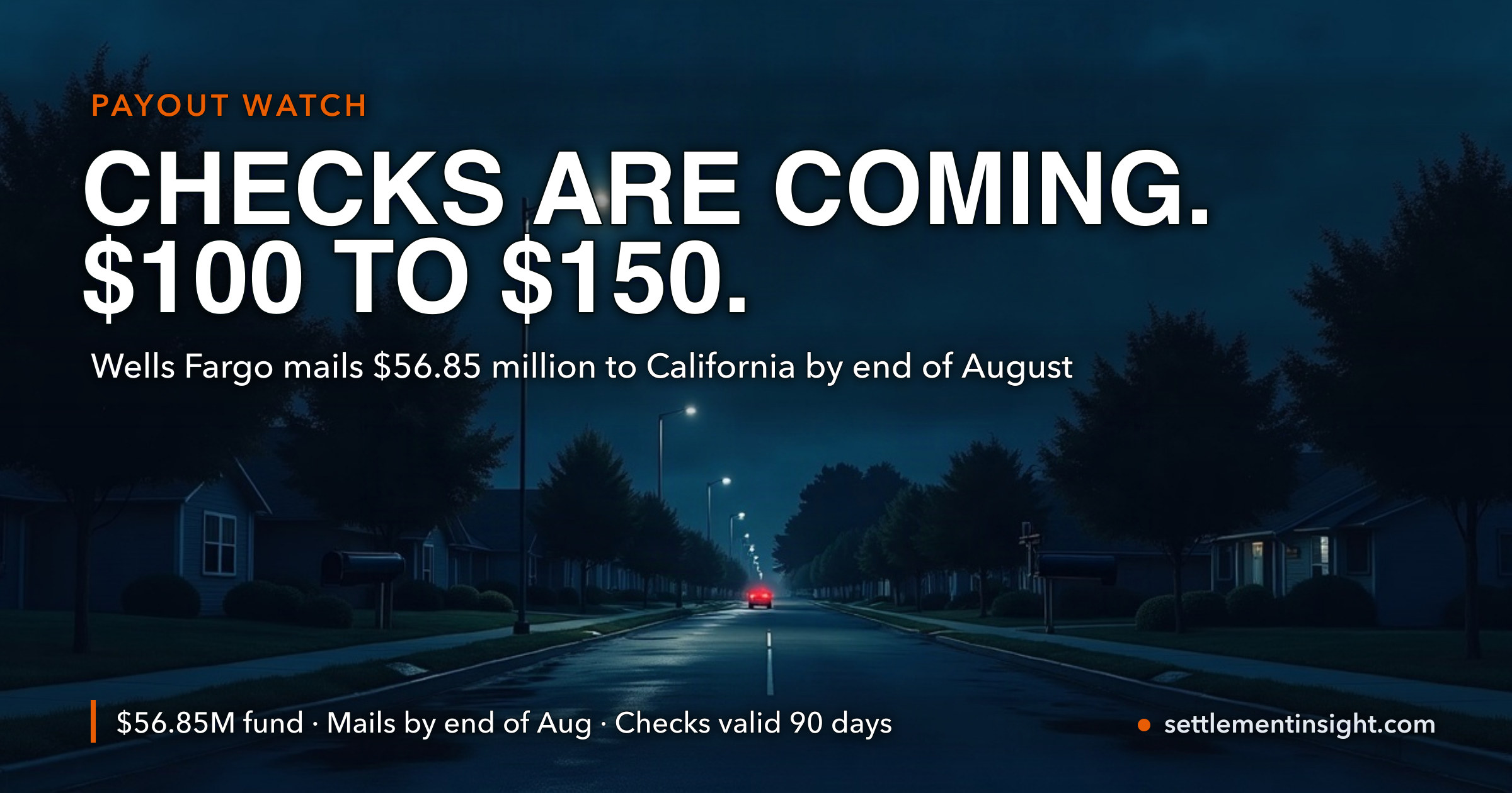 Wells Fargo Is About to Mail $56.85 Million in Checks — and Most Recipients Expect the Wrong Amount — key figures at a glance